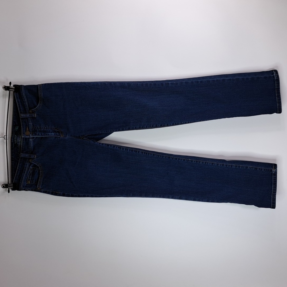 Lauren Ralph Lauren Modern Straight Curvy Blue Jeans Size 4 - Picture 3 of 17